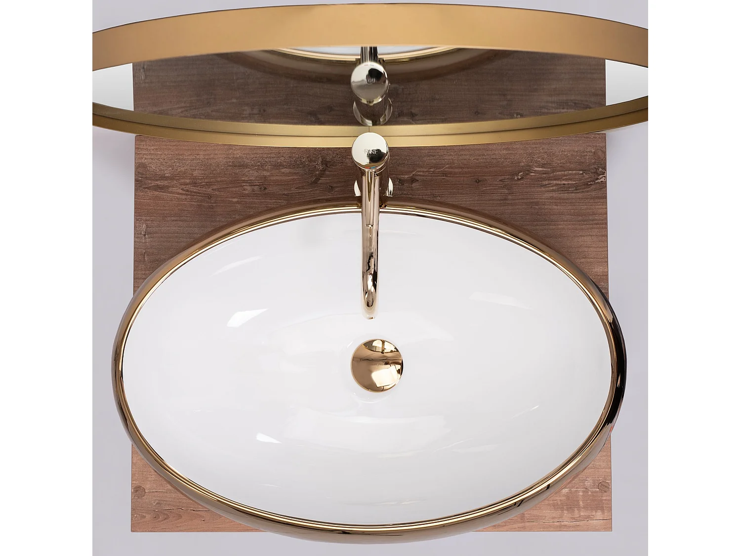 Vasque À Poser Rea Melania White Gold