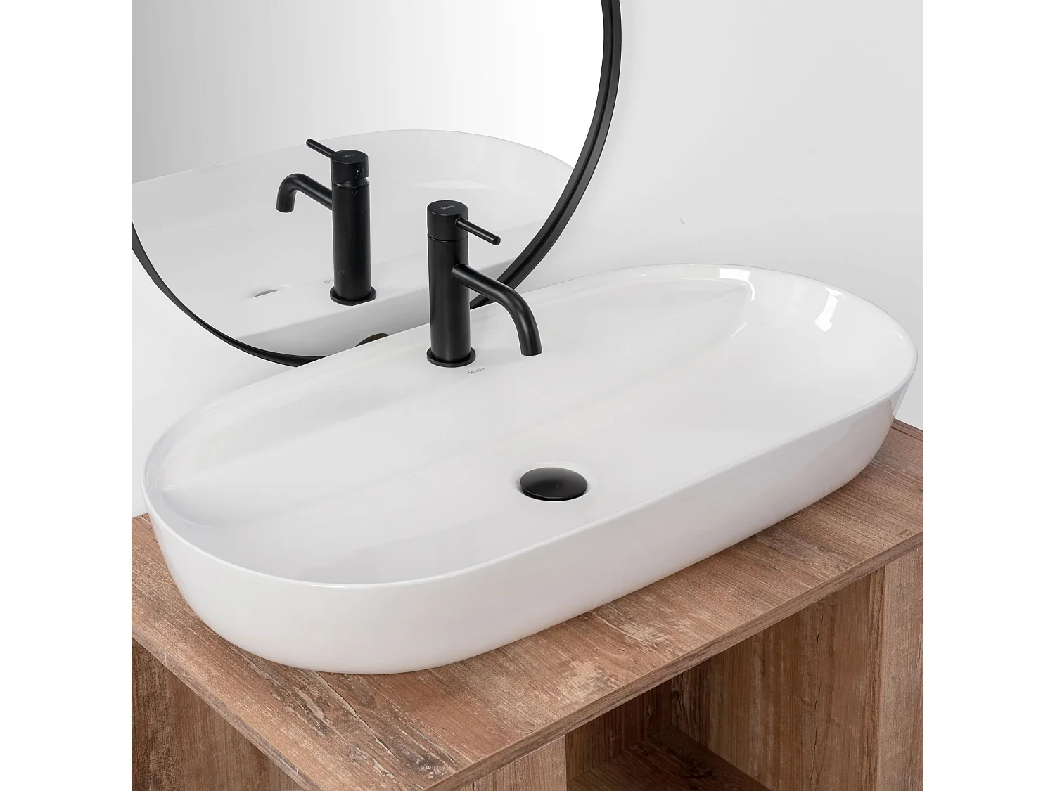 Lavabo Da Appoggio Rea Aura 81 White