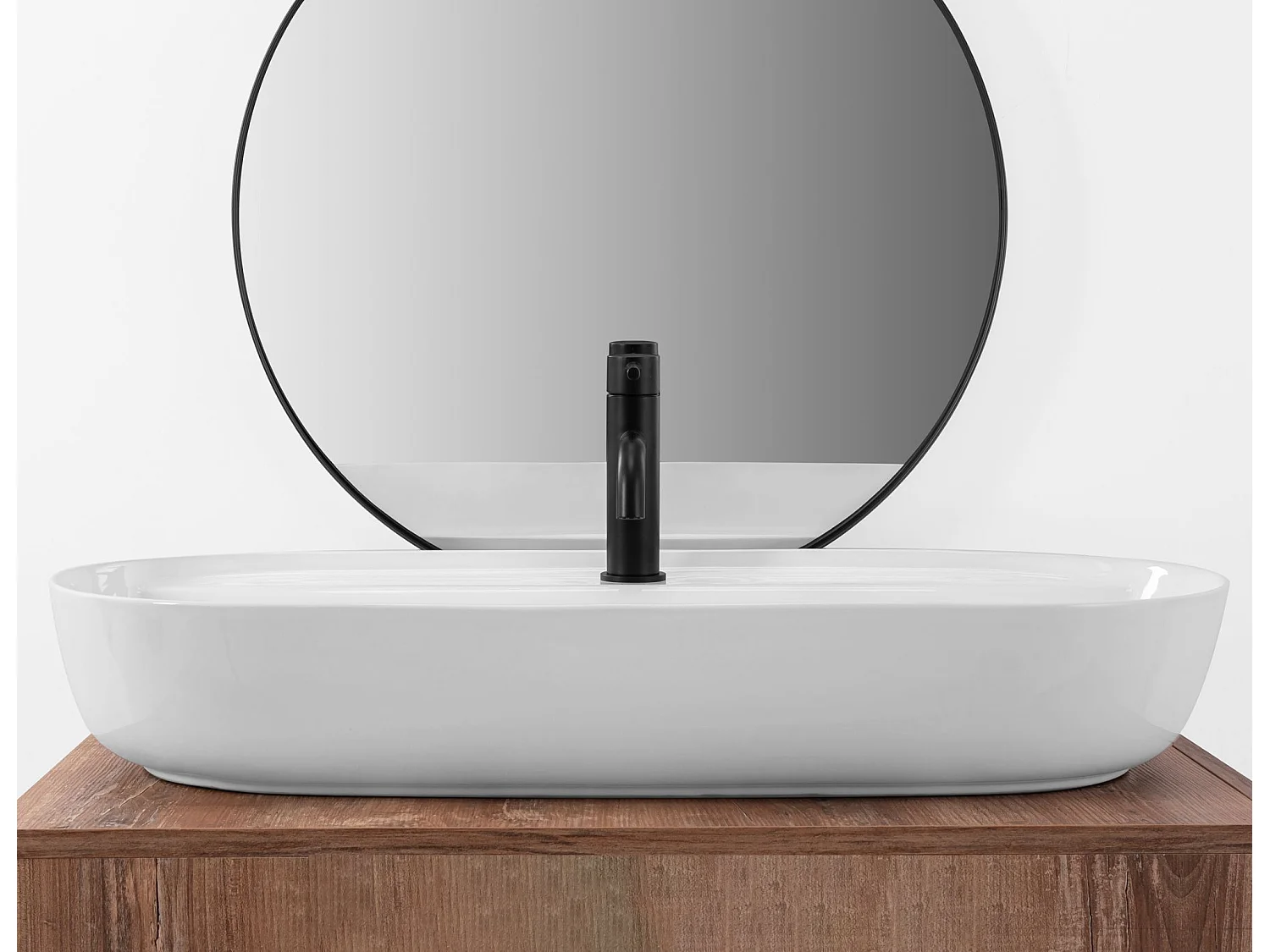 Lavabo Da Appoggio Rea Aura 81 White