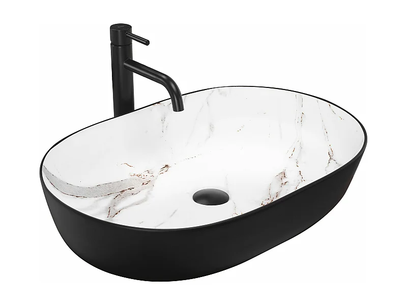 Lavatório De Apoio Rea Cleo 61 /Aiax Black