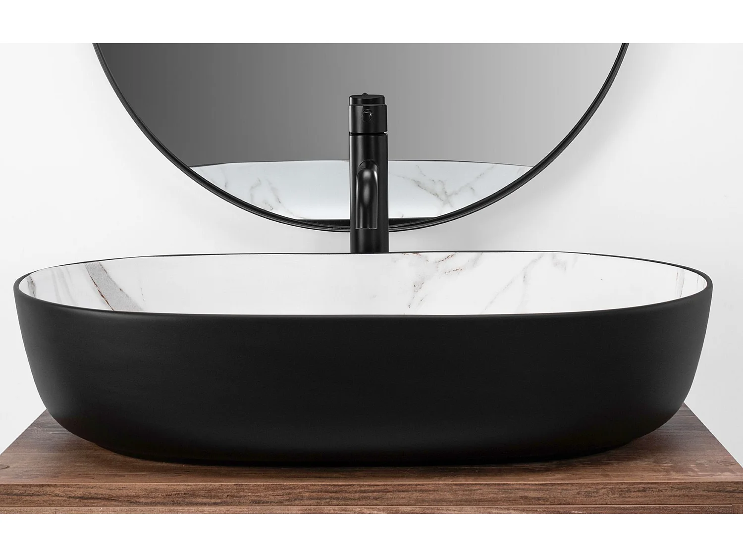 Aufsatzwaschbecken Rea Cleo 61 /Aiax Black