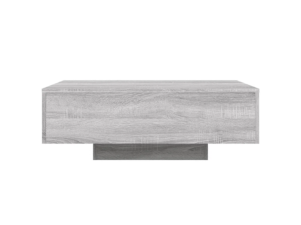 Salontafel met LED-verlichting 85x55x31 cm grijs sonoma eiken