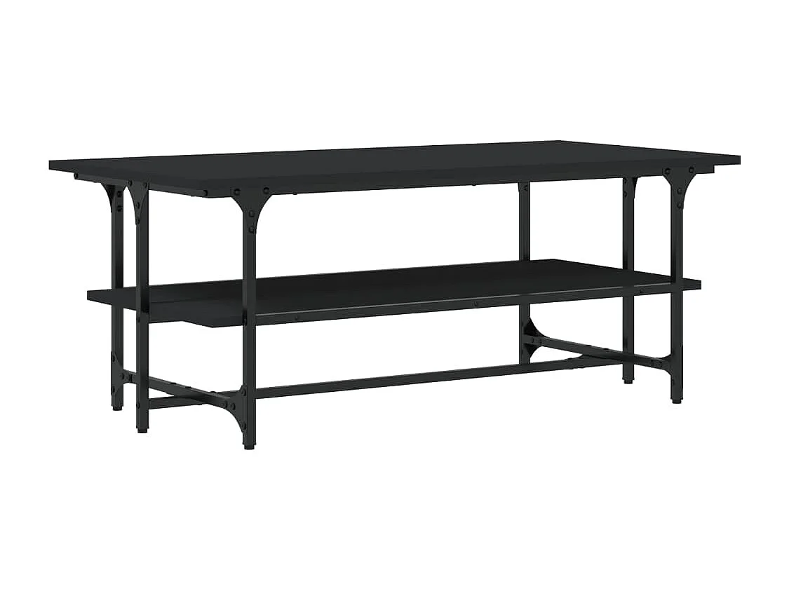 Table basse Noir 100x50x40 cm Bois d'ingénierie