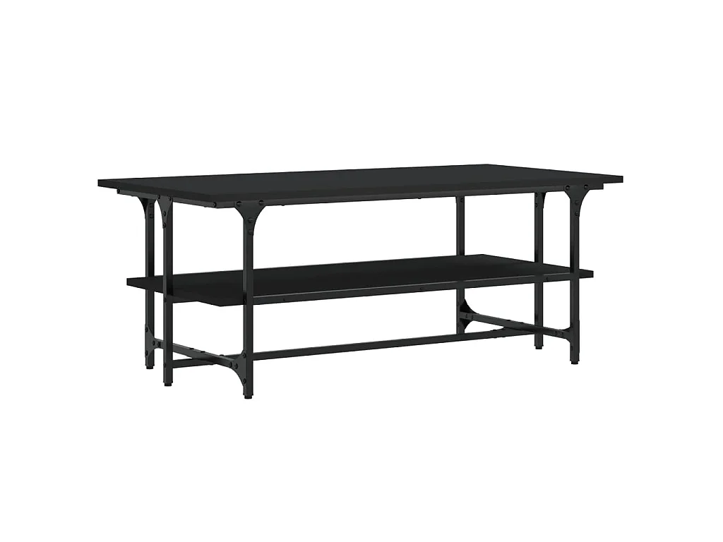 Table basse Noir 100x50x40 cm Bois d'ingénierie