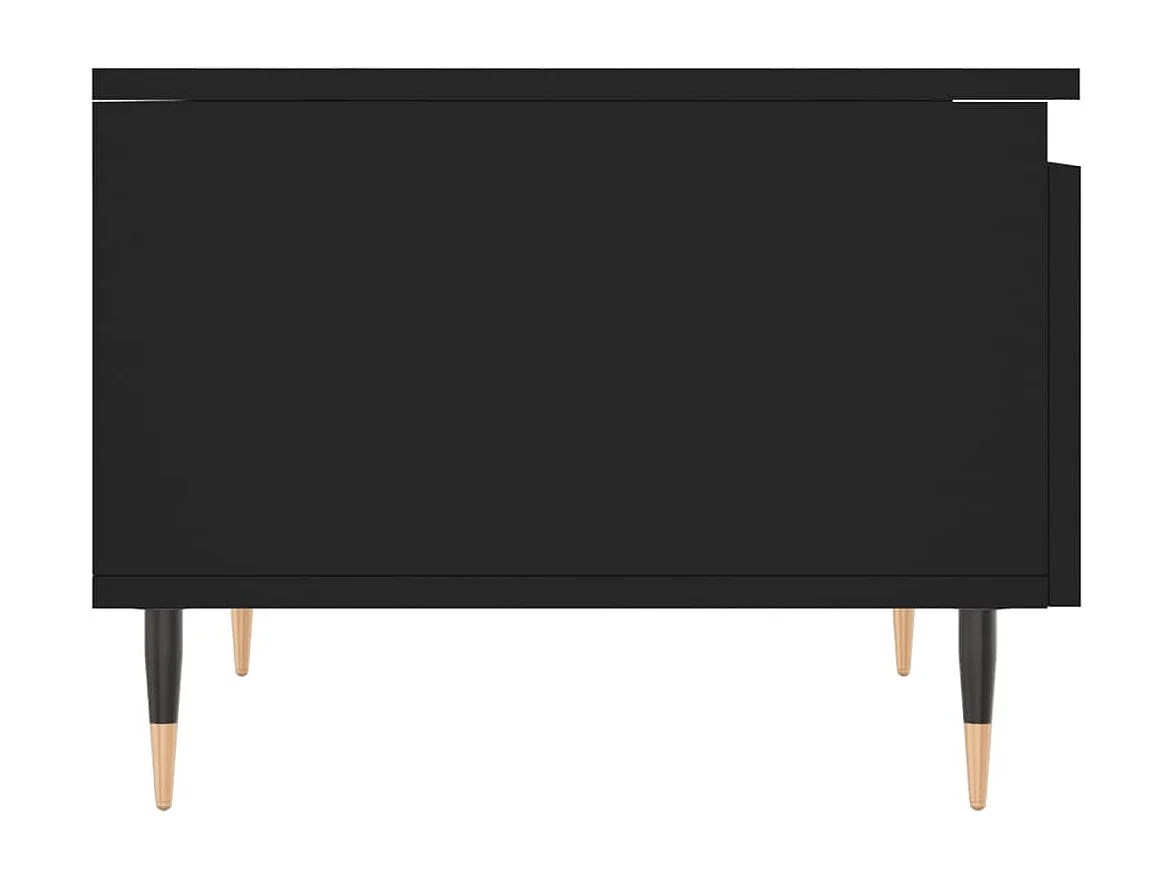 Tables basses 2 pcs noir 50x46x35 cm bois d'ingénierie