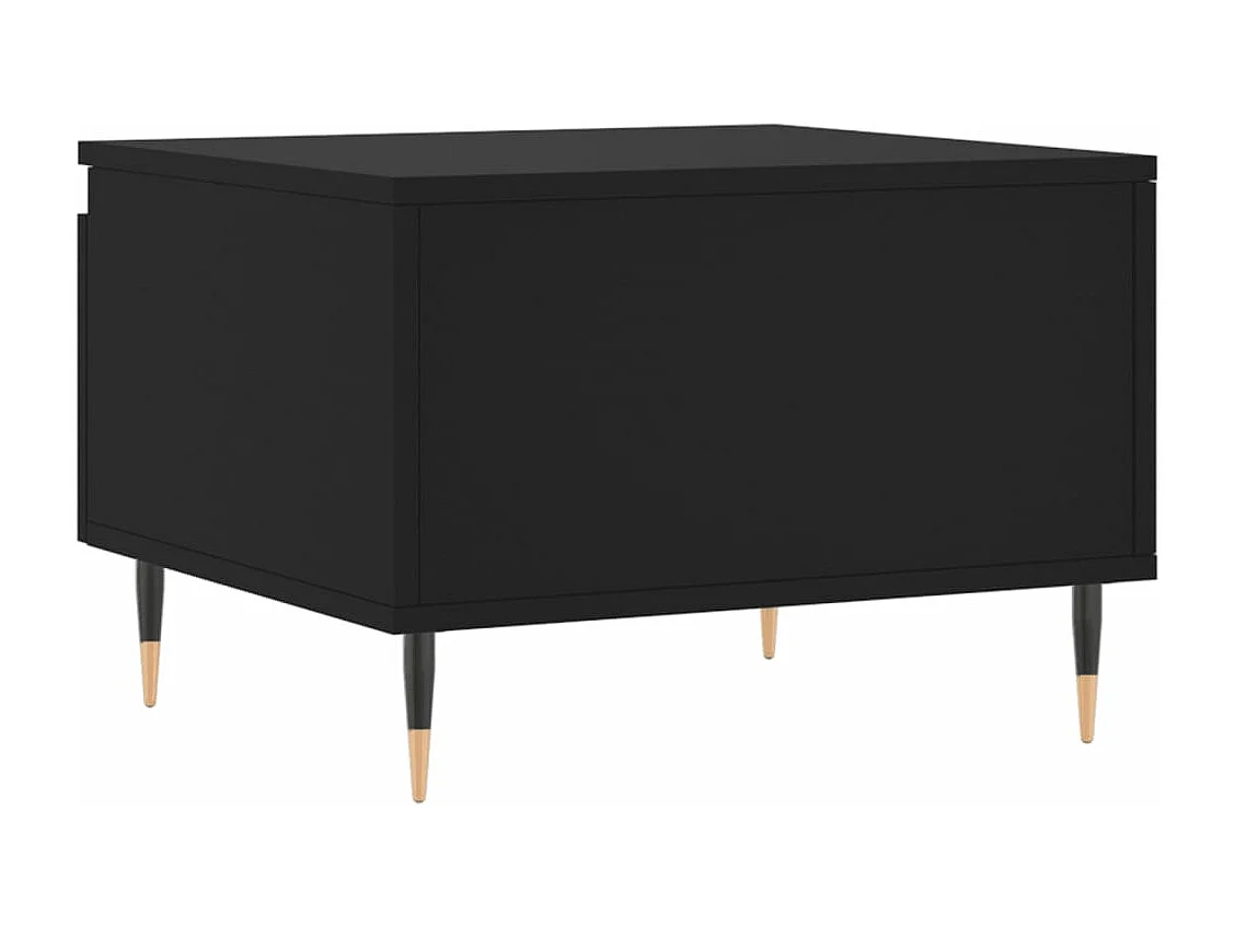 Tables basses 2 pcs noir 50x46x35 cm bois d'ingénierie
