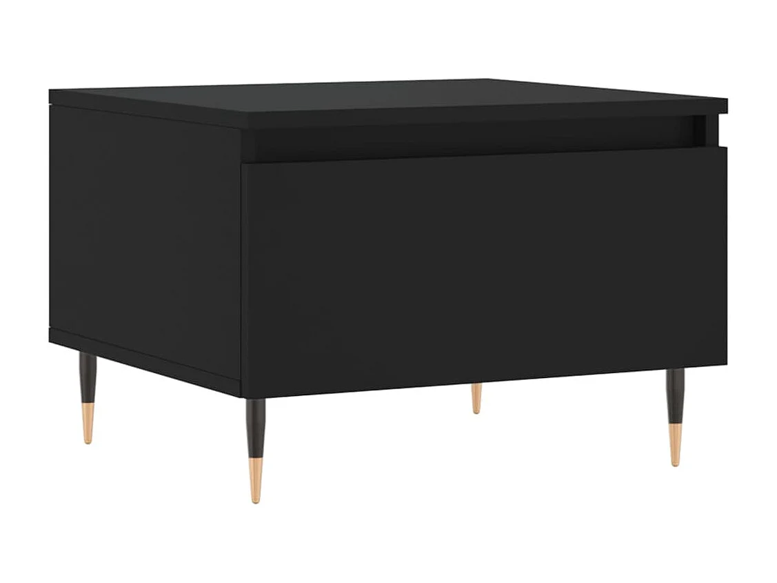 Tavolini da Salotto 2pz Neri 50x46x35 cm in Legno Multistrato