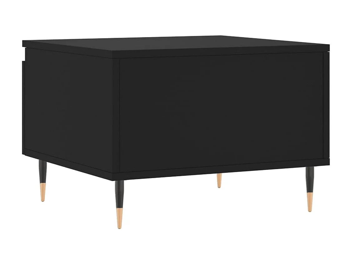 Tavolini da Salotto 2pz Neri 50x46x35 cm in Legno Multistrato