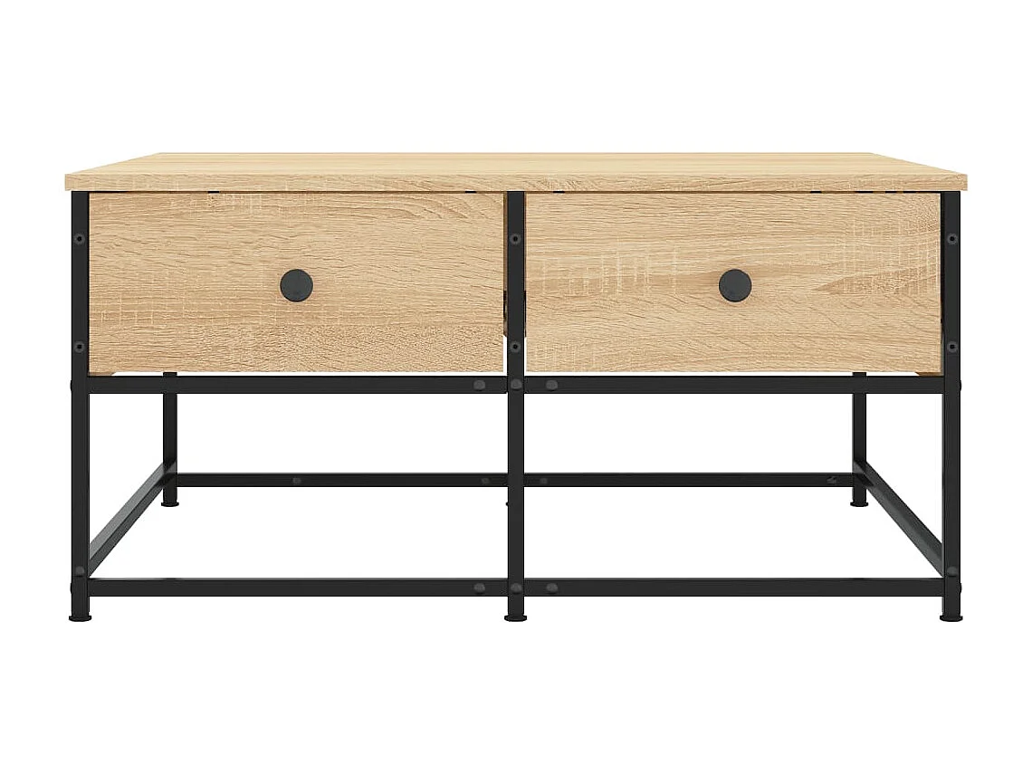 Tavolino da Salotto Rovere Sonoma 80x80x40 cm Legno Multistrato