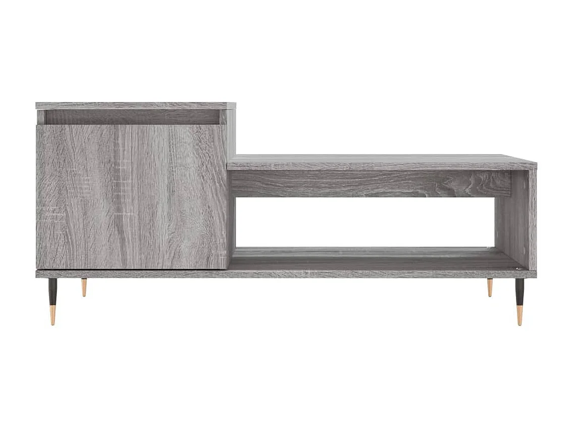 Table basse Sonoma gris 100x50x45 cm Bois d'ingénierie