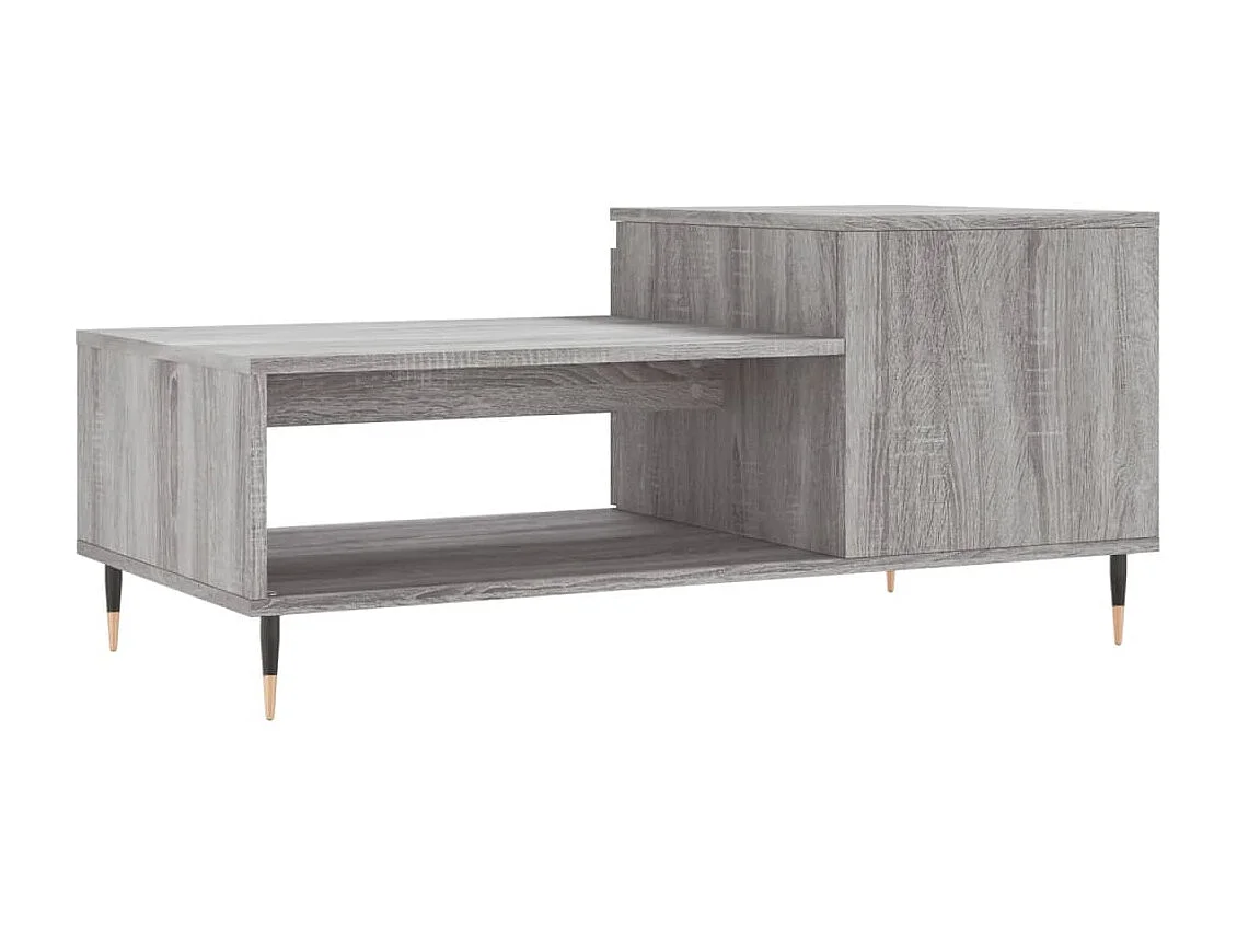 Table basse Sonoma gris 100x50x45 cm Bois d'ingénierie