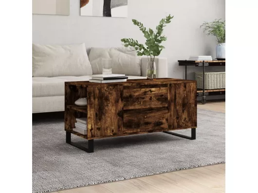 Kauf Unique Couchtisch Räuchereiche 102x44,5x50 cm Holzwerkstoff