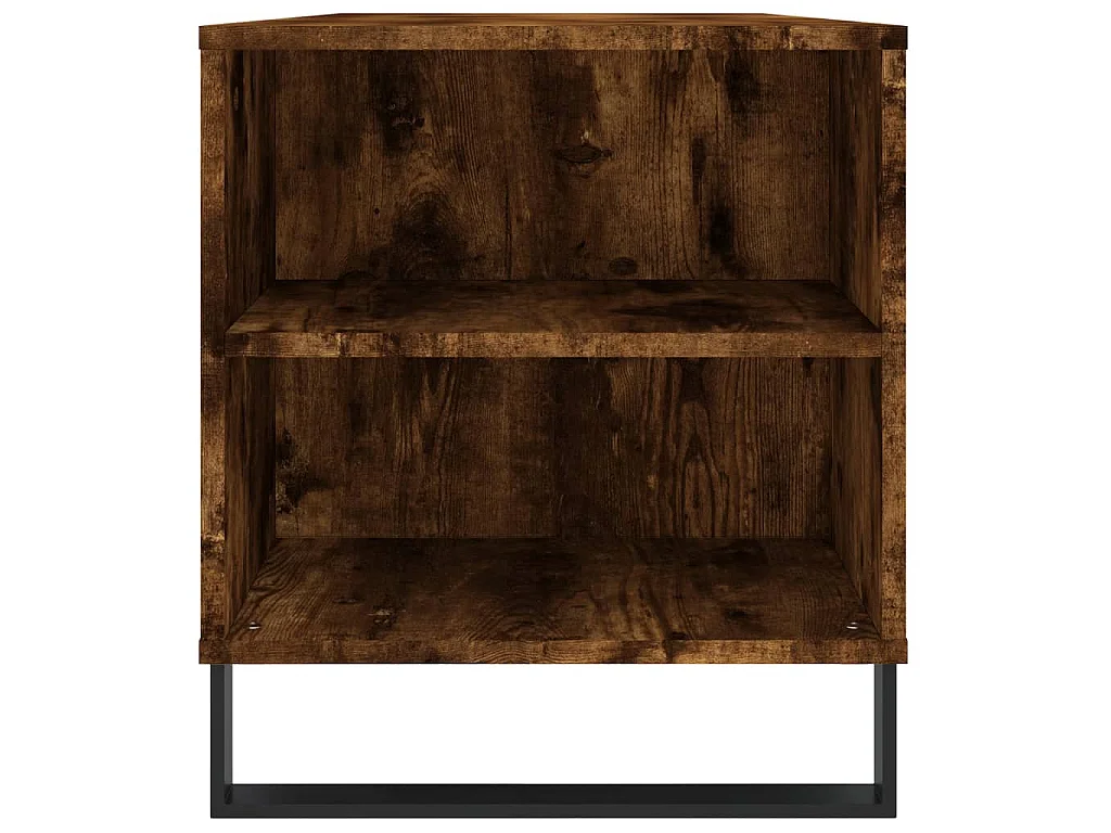 Salontafel 102x44,5x50 cm bewerkt hout gerookt eikenkleurig
