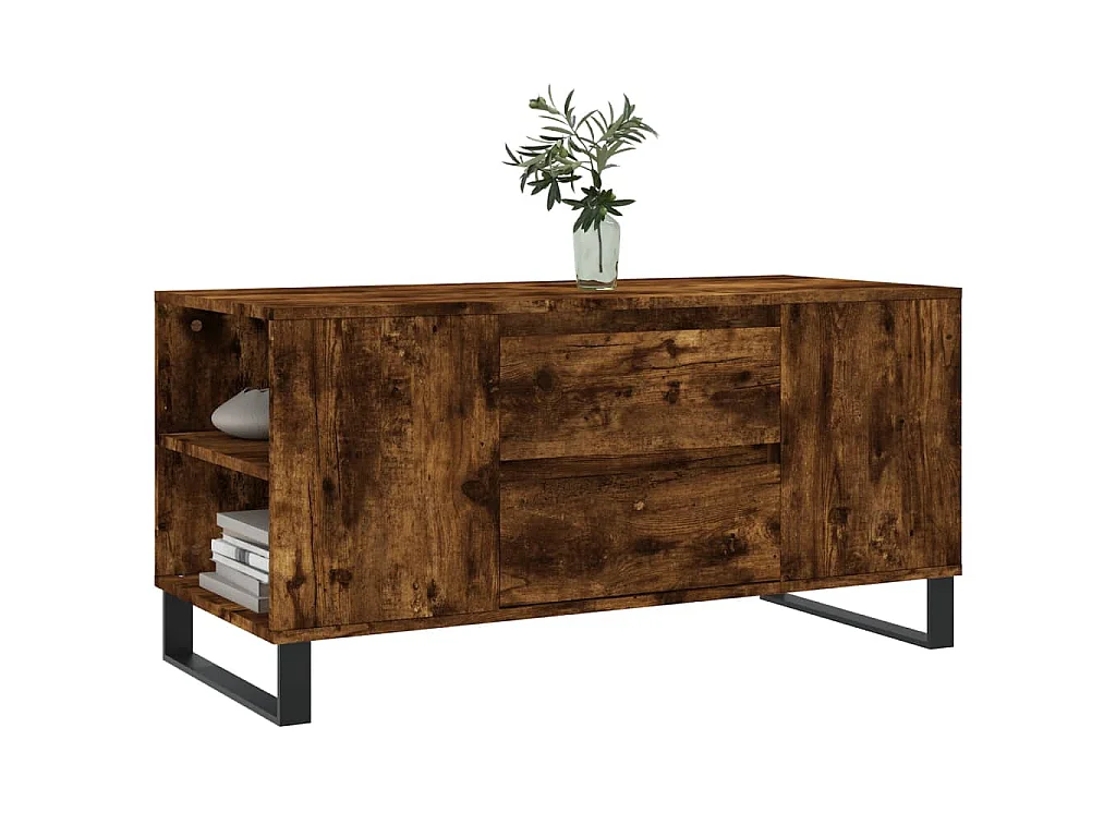Couchtisch Räuchereiche 102x44,5x50 cm Holzwerkstoff