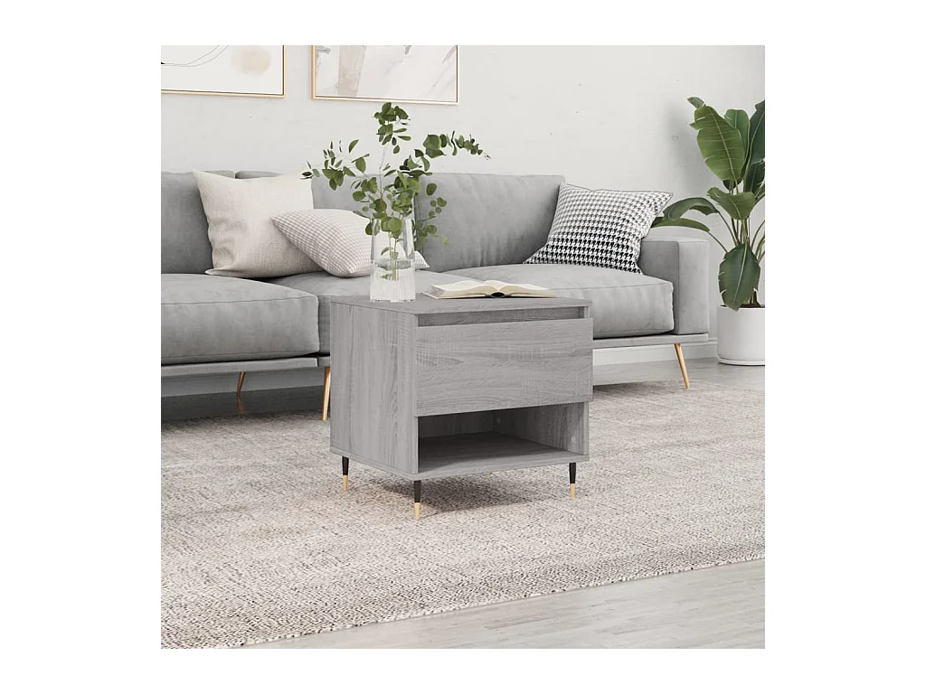 Couchtisch Grau Sonoma 50x46x50 cm Holzwerkstoff