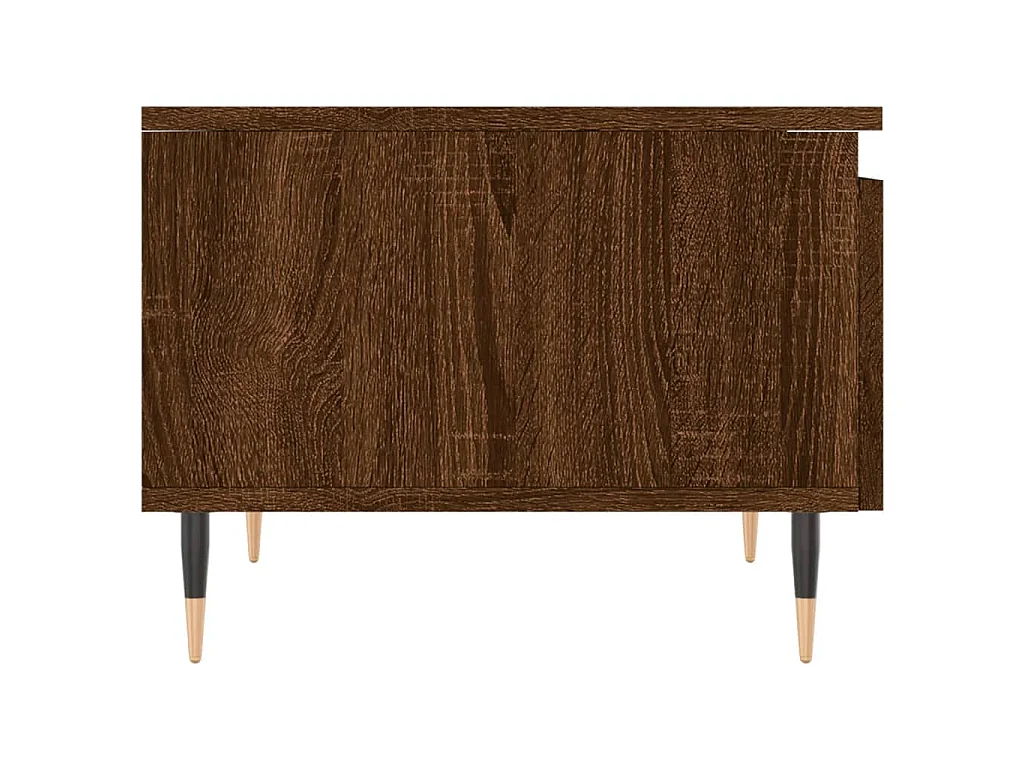Salontafels 2 st 50x46x35 cm bewerkt hout bruin eikenkleur