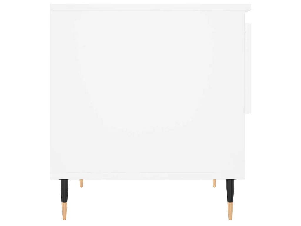 Table basse blanc 50x46x50 cm bois d’ingénierie