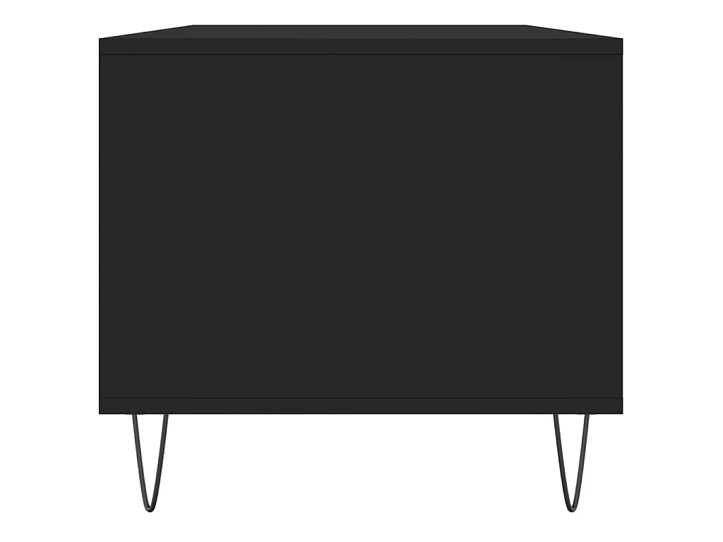 Tavolino da Salotto Nero 90x49x45 cm in Legno Multistrato