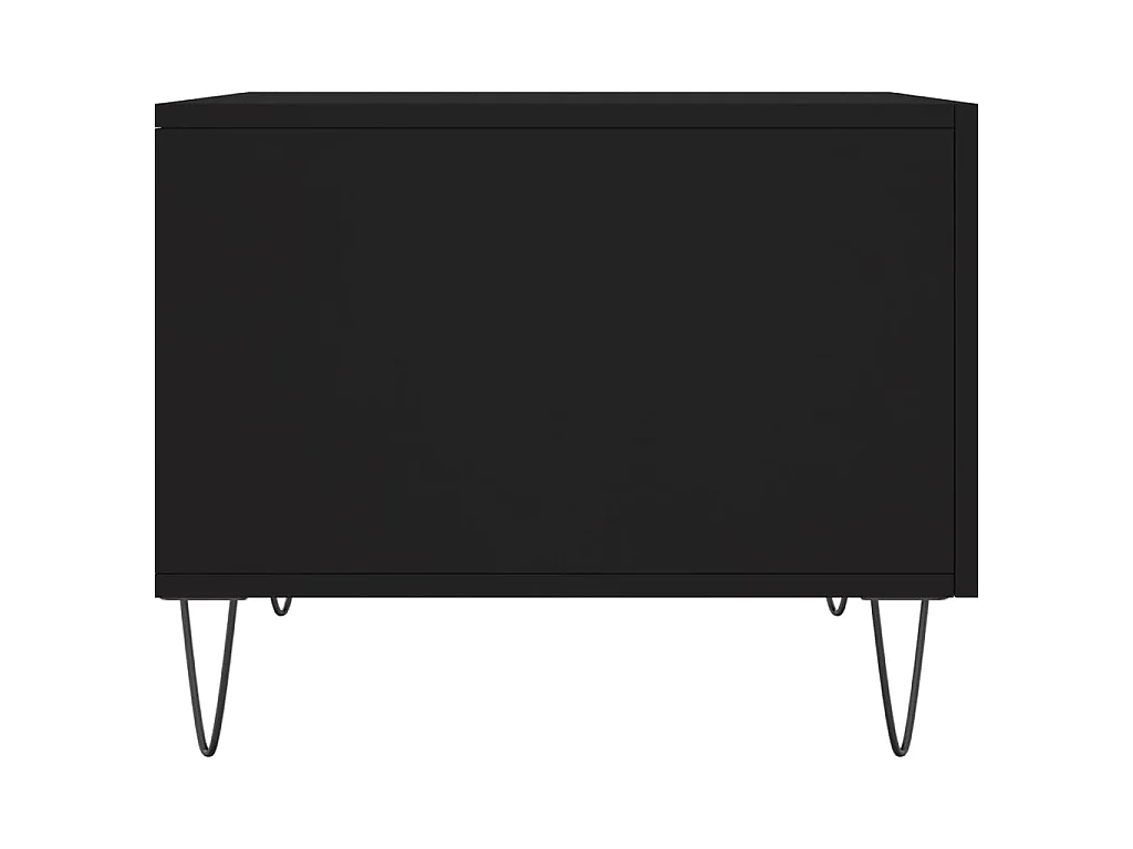 Tables basses 2 pcs noir 50x50x40 cm bois d'ingénierie