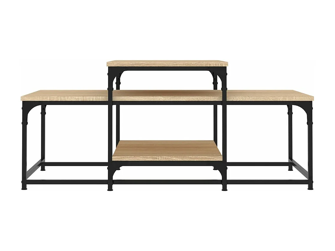 Table basse chêne sonoma 102x60x45 cm bois d'ingénierie