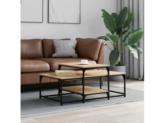 Kauf Unique Couchtisch Sonoma-Eiche 102x60x45 cm Holzwerkstoff