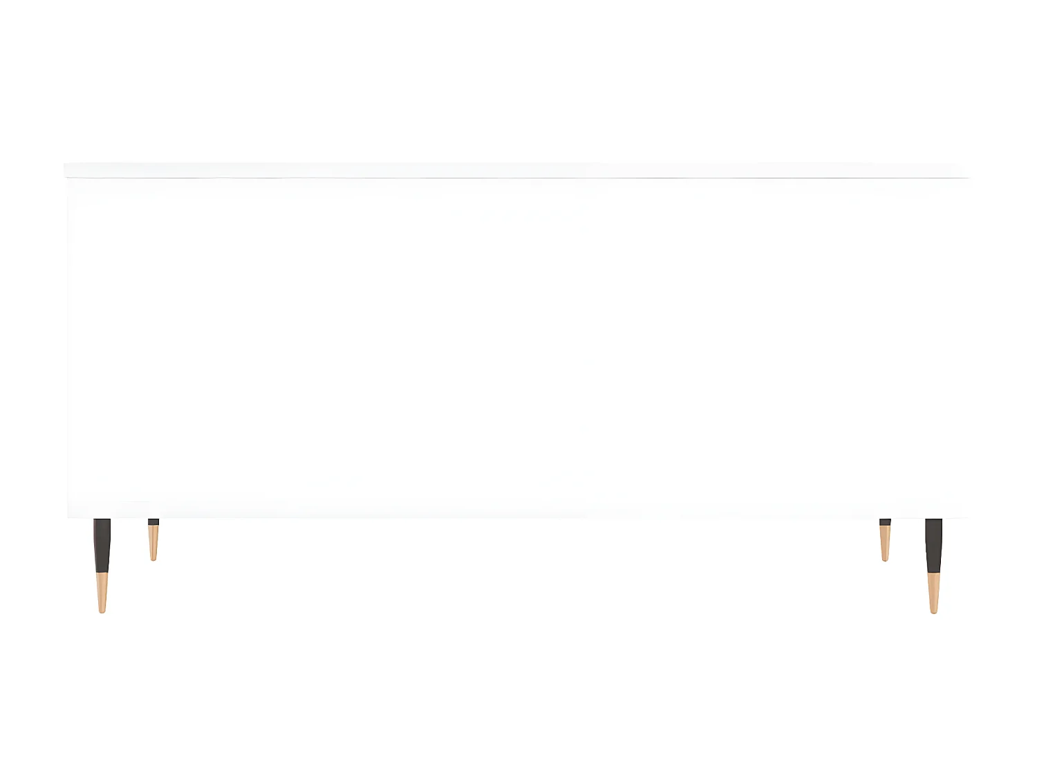 Mesa centro 90x44,5x45 cm derivados de madeira branco brilhante