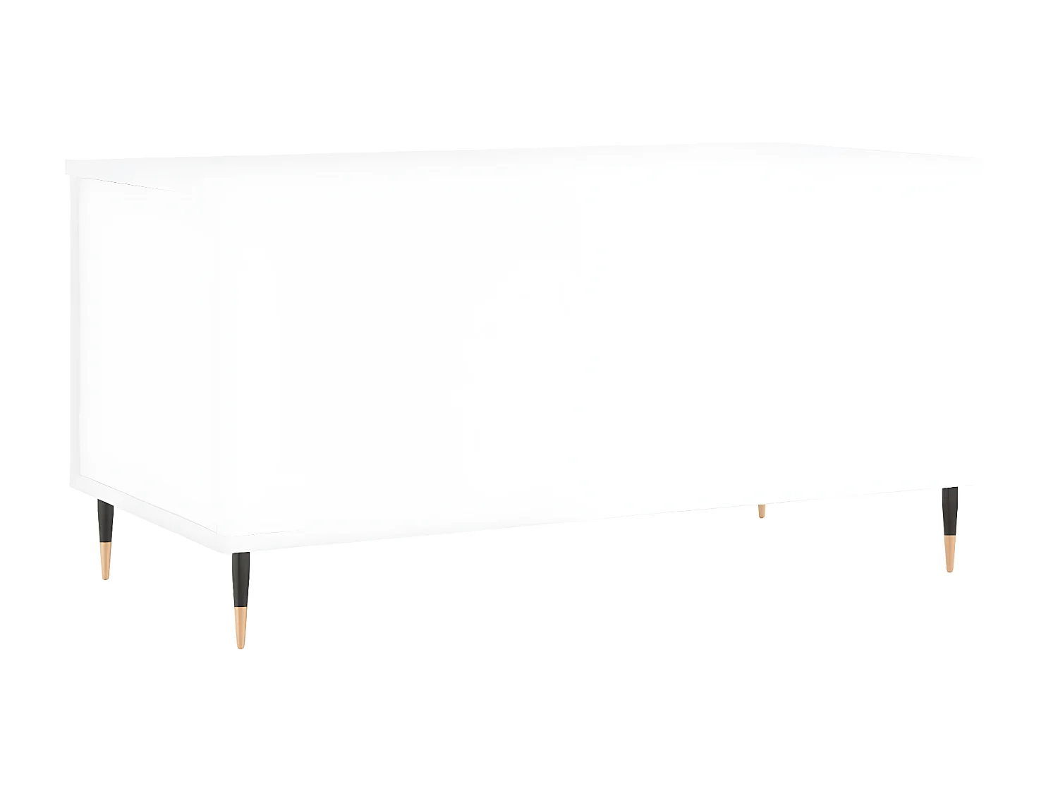 Mesa centro 90x44,5x45 cm derivados de madeira branco brilhante