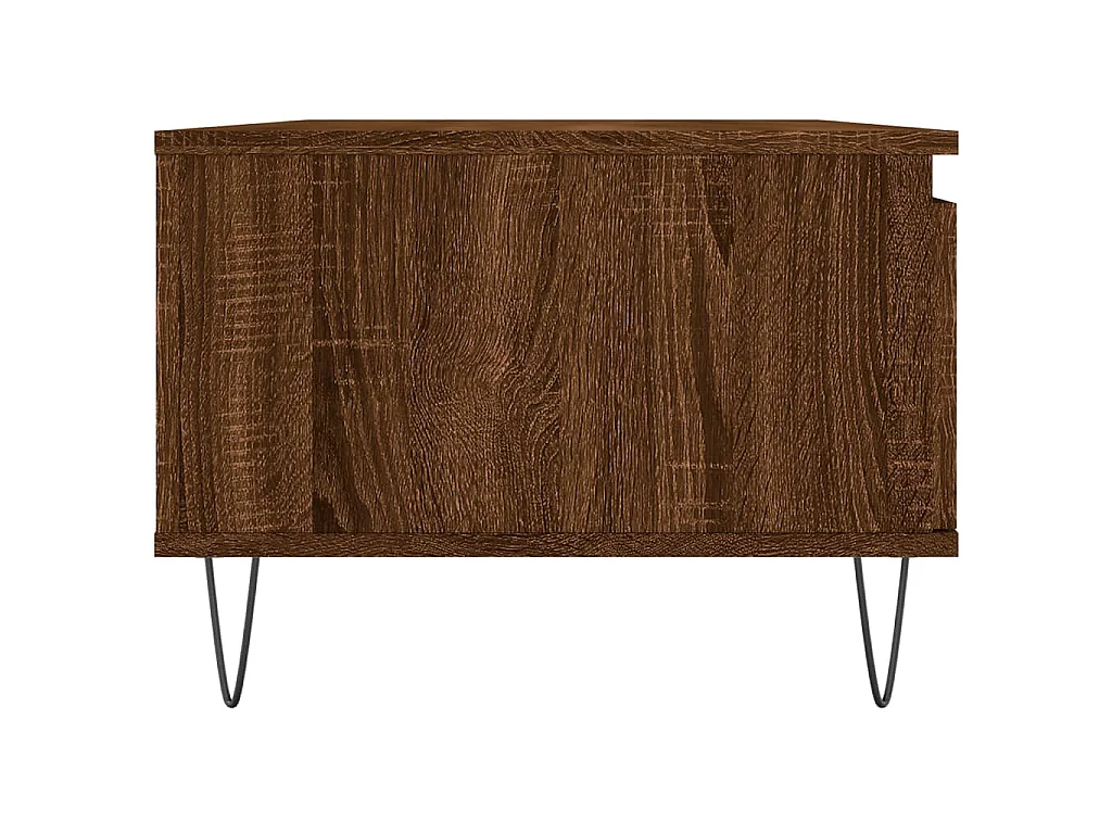 Mesa de centro 90x50x36,5cm derivados madeira carvalho castanho