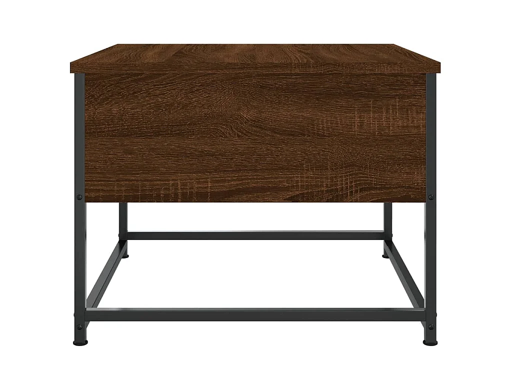 Table basse chêne marron 51x51x40 cm bois d'ingénierie