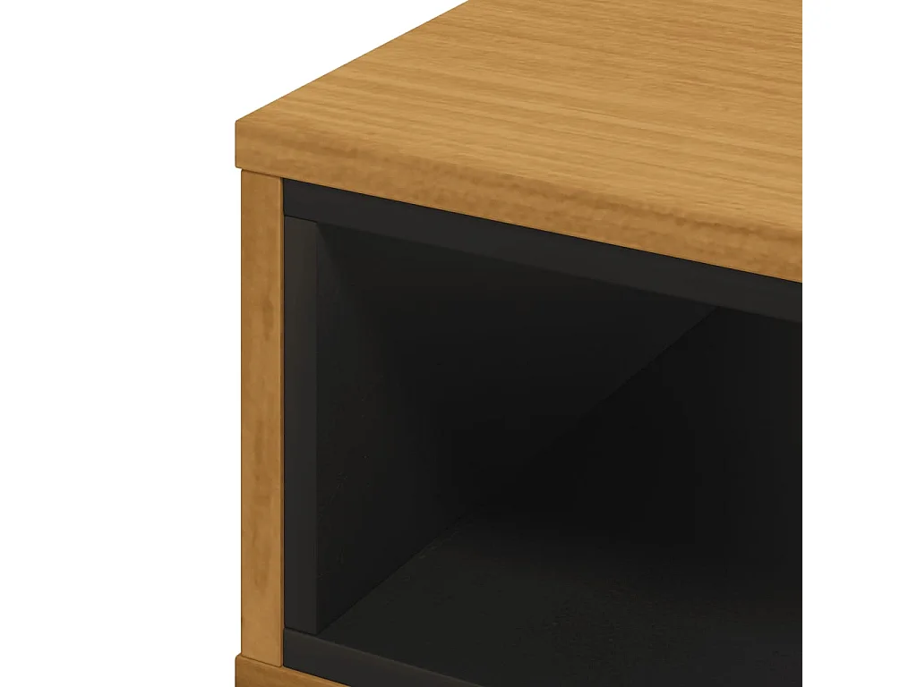 Couchtisch FLAM 100x50x32,5 cm Massivholz Kiefer