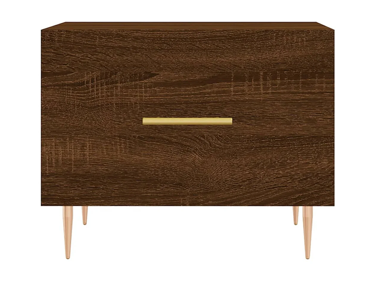 Couchtische 2 Stk. Braun Eichen-Optik 50x50x40 cm Holzwerkstoff