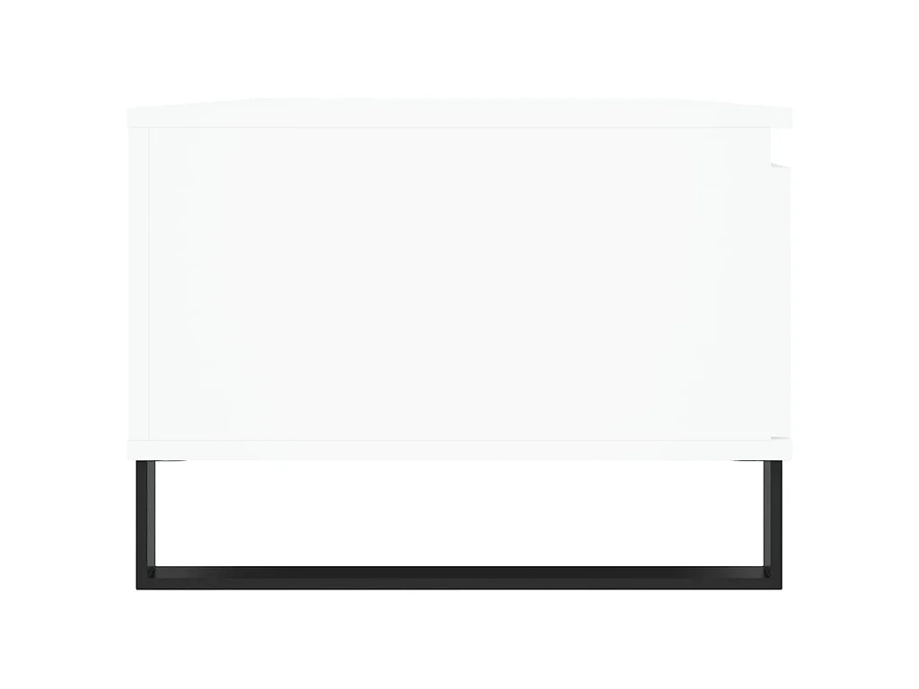 Table basse Blanc 90x50x36,5 cm Bois d'ingénierie