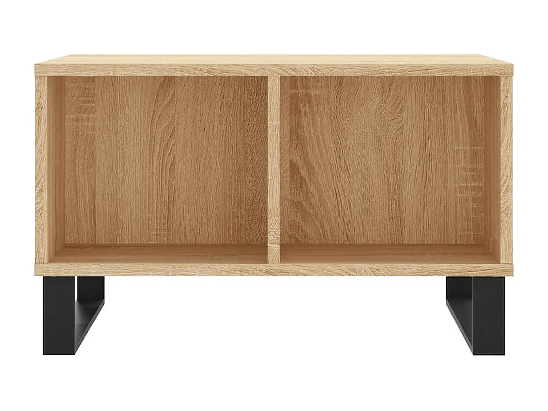 Mesa de centro madera contrachapada roble Sonoma 60x50x36,5 cm