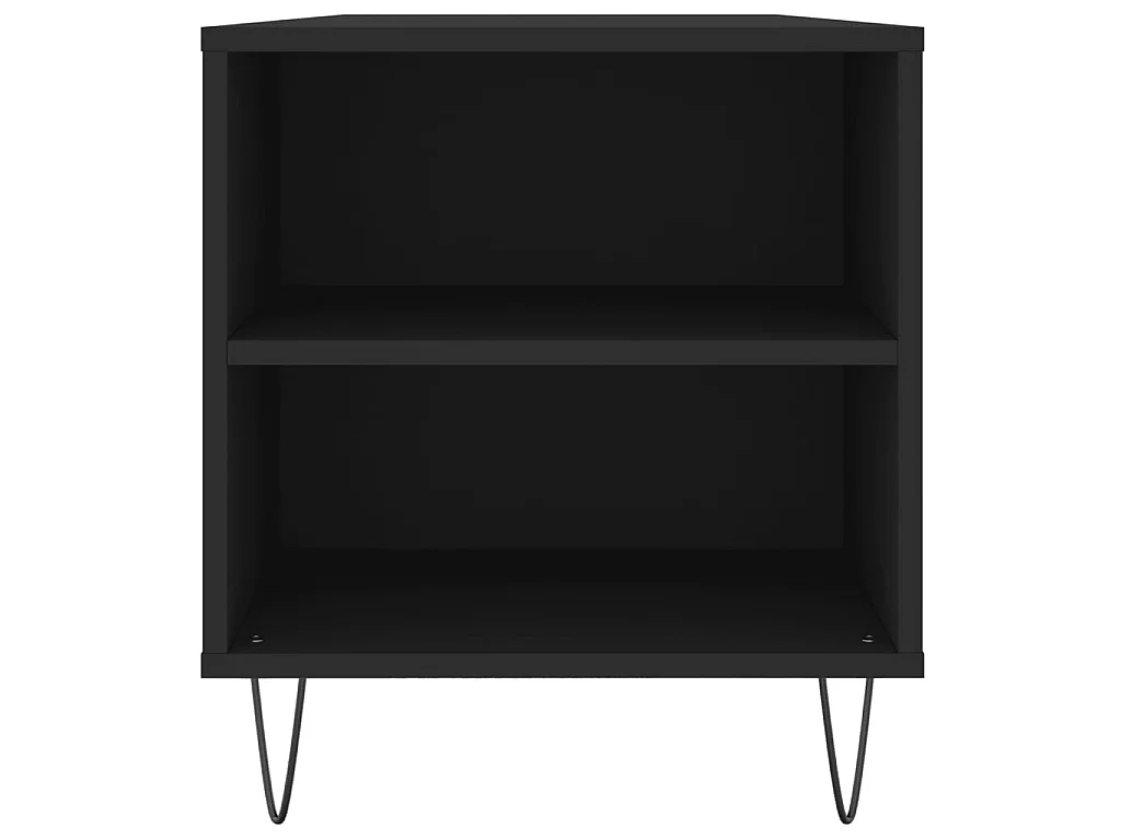 Table basse noir 102x44,5x50 cm bois d'ingénierie