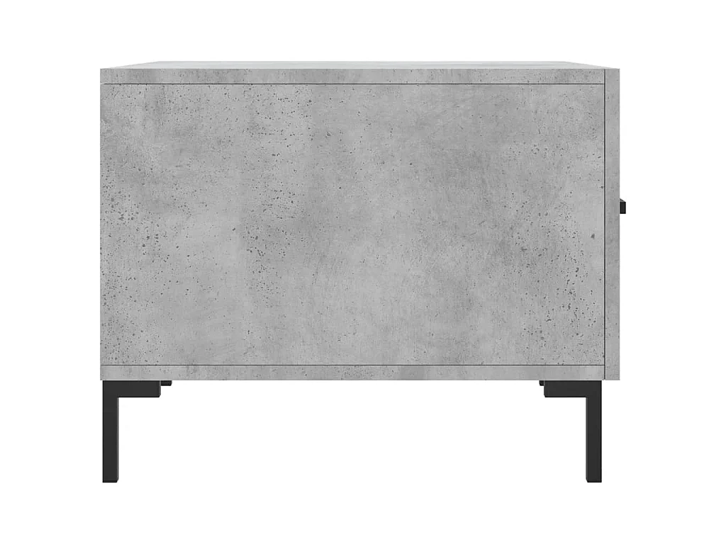 Salontafels 2 st 50x50x40 cm bewerkt hout betongrijs