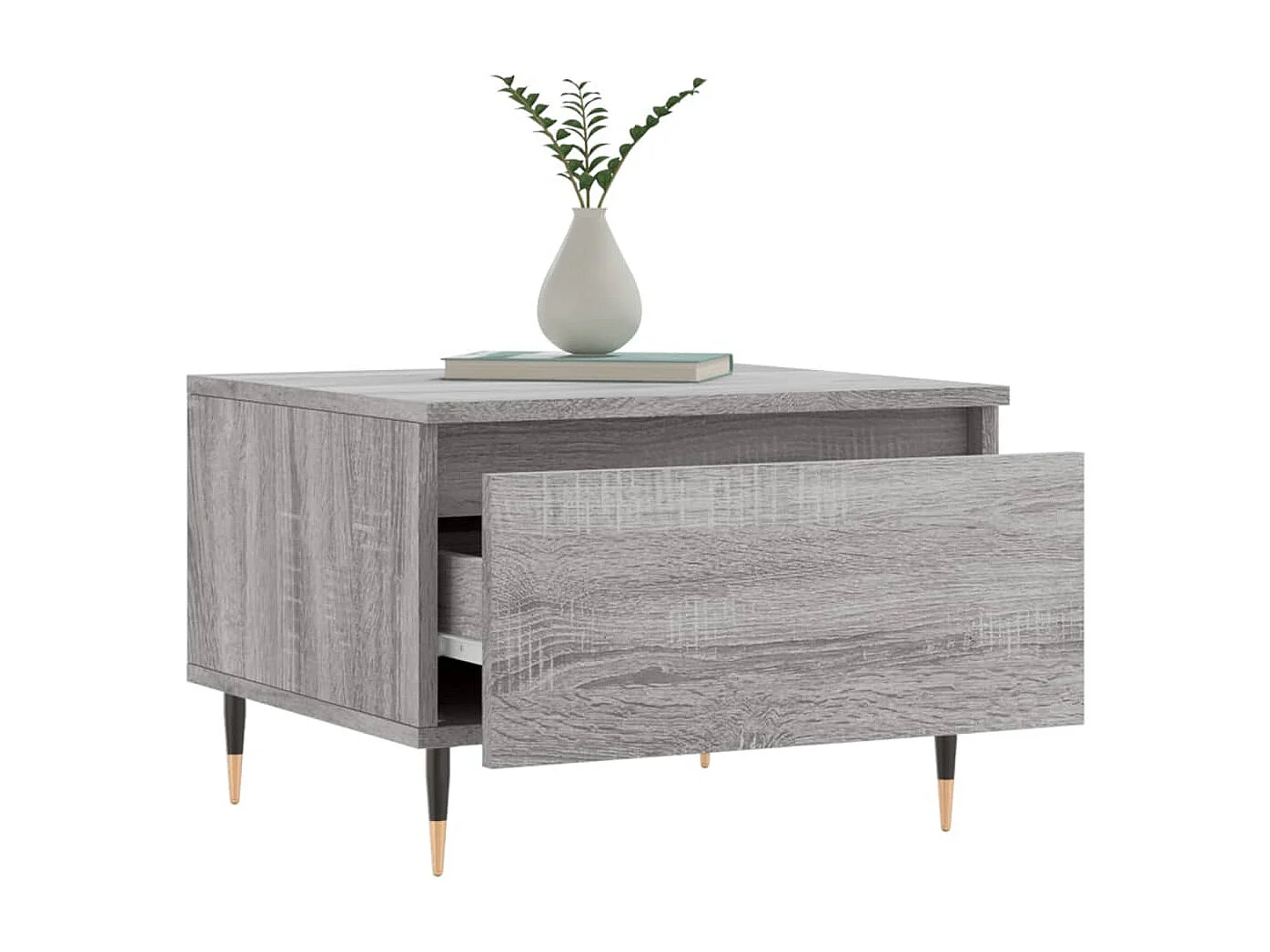 Tables basses 2 pcs sonoma gris 50x46x35 cm bois d'ingénierie