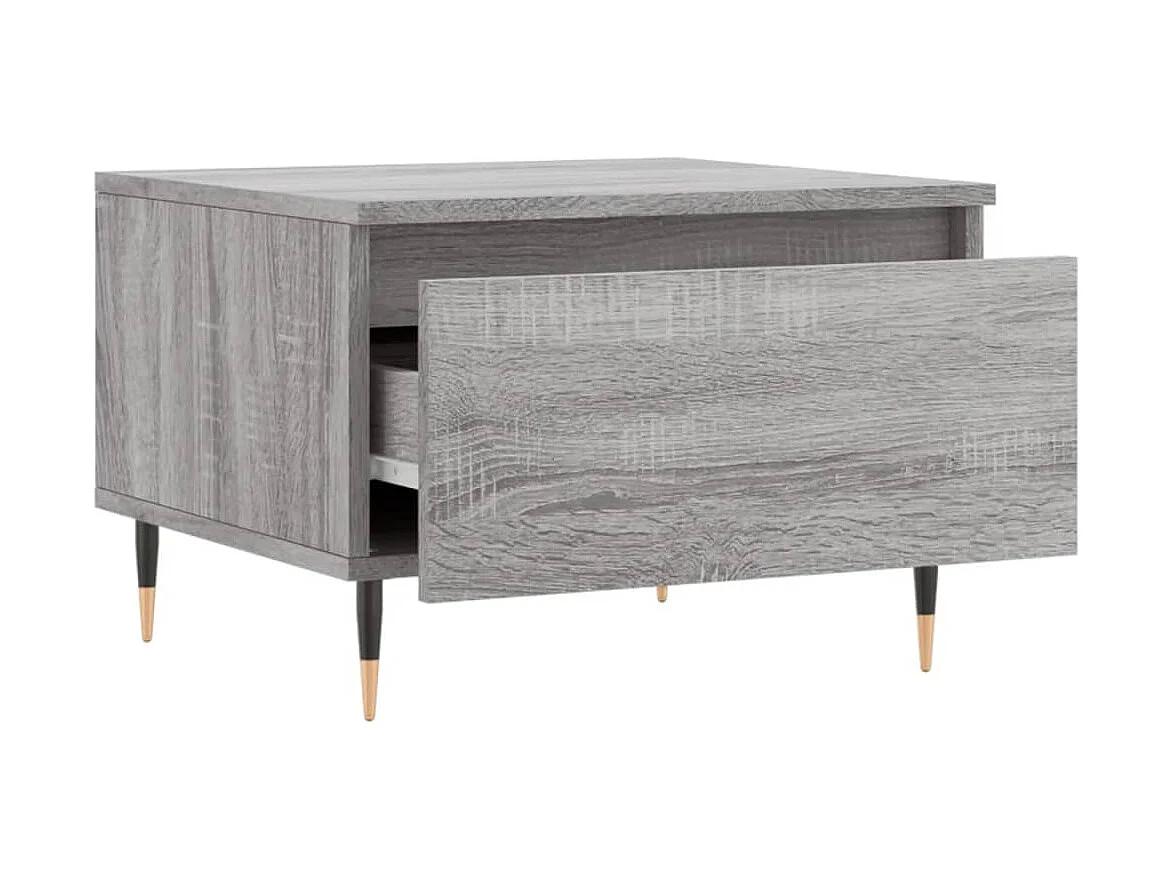 Tables basses 2 pcs sonoma gris 50x46x35 cm bois d'ingénierie