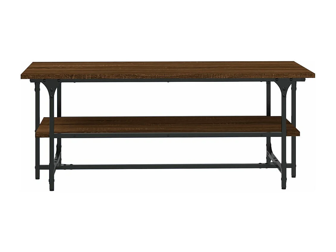 Mesa centro 100x50x40 cm derivados de madeira carvalho castanho