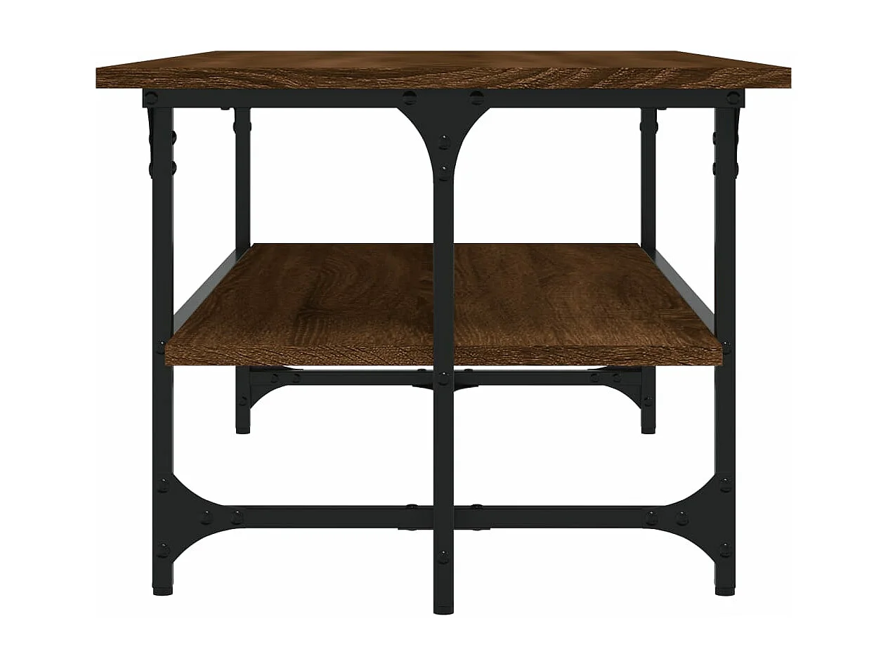 Mesa centro 100x50x40 cm derivados de madeira carvalho castanho