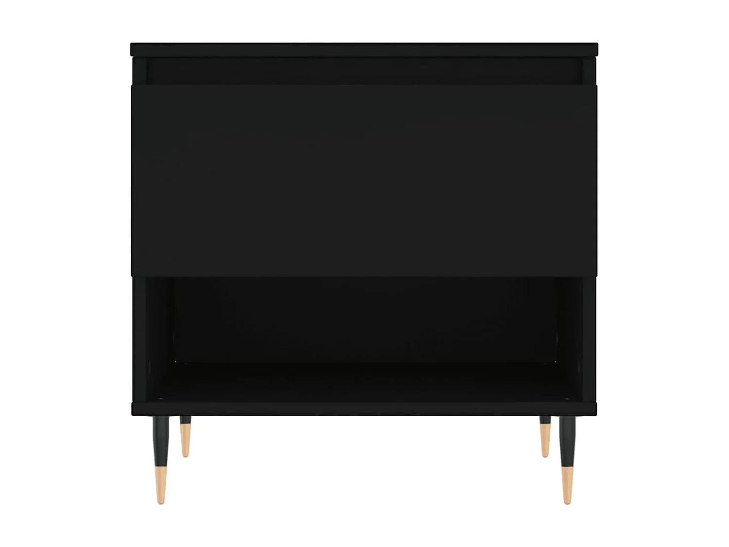 Salontafel 50x46x50 cm bewerkt hout zwart