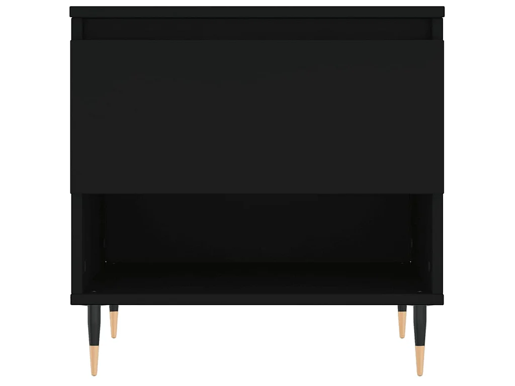 Tavolino da Salotto Nero 50x46x50 cm in Legno Multistrato