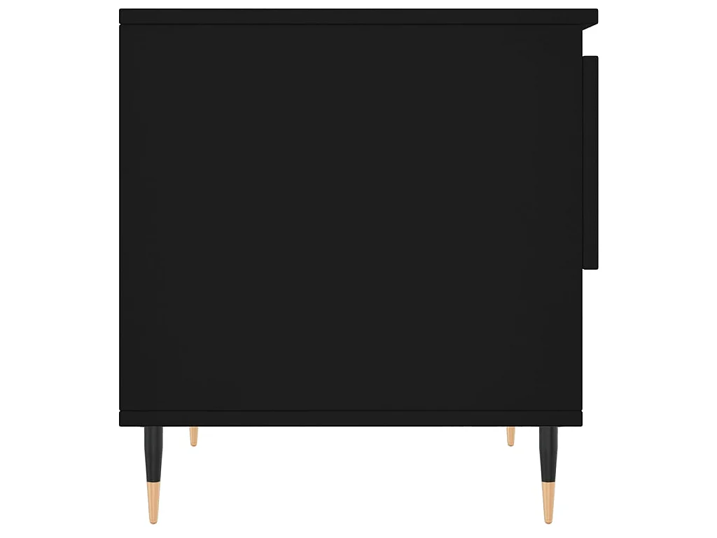 Tavolino da Salotto Nero 50x46x50 cm in Legno Multistrato