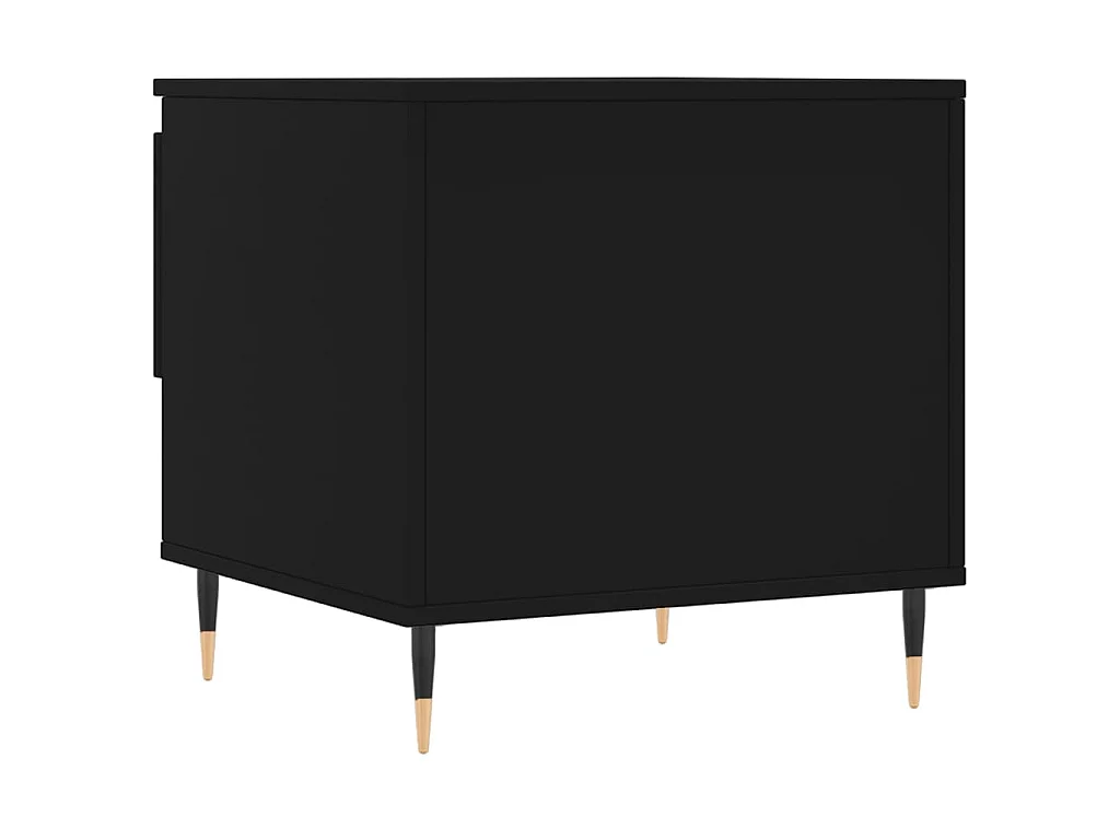Tavolino da Salotto Nero 50x46x50 cm in Legno Multistrato