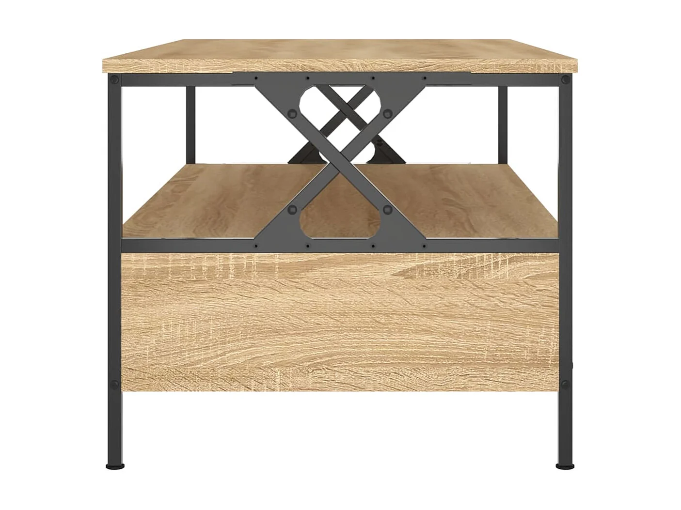 Table basse chêne sonoma 100x51x45 cm bois d'ingénierie