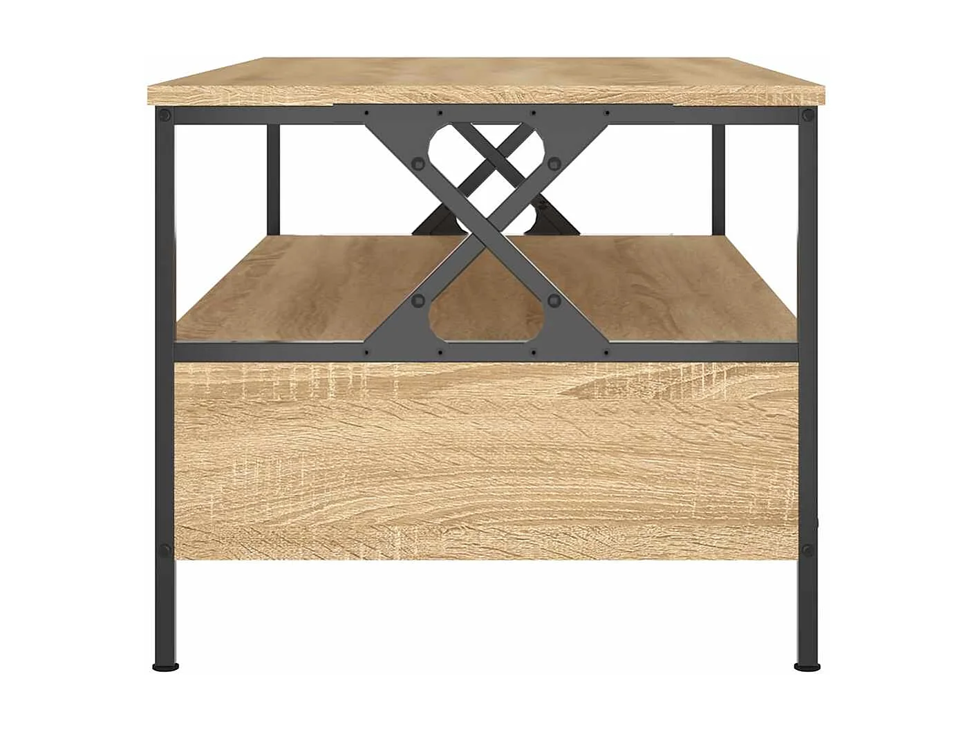 Table basse chêne sonoma 100x51x45 cm bois d'ingénierie