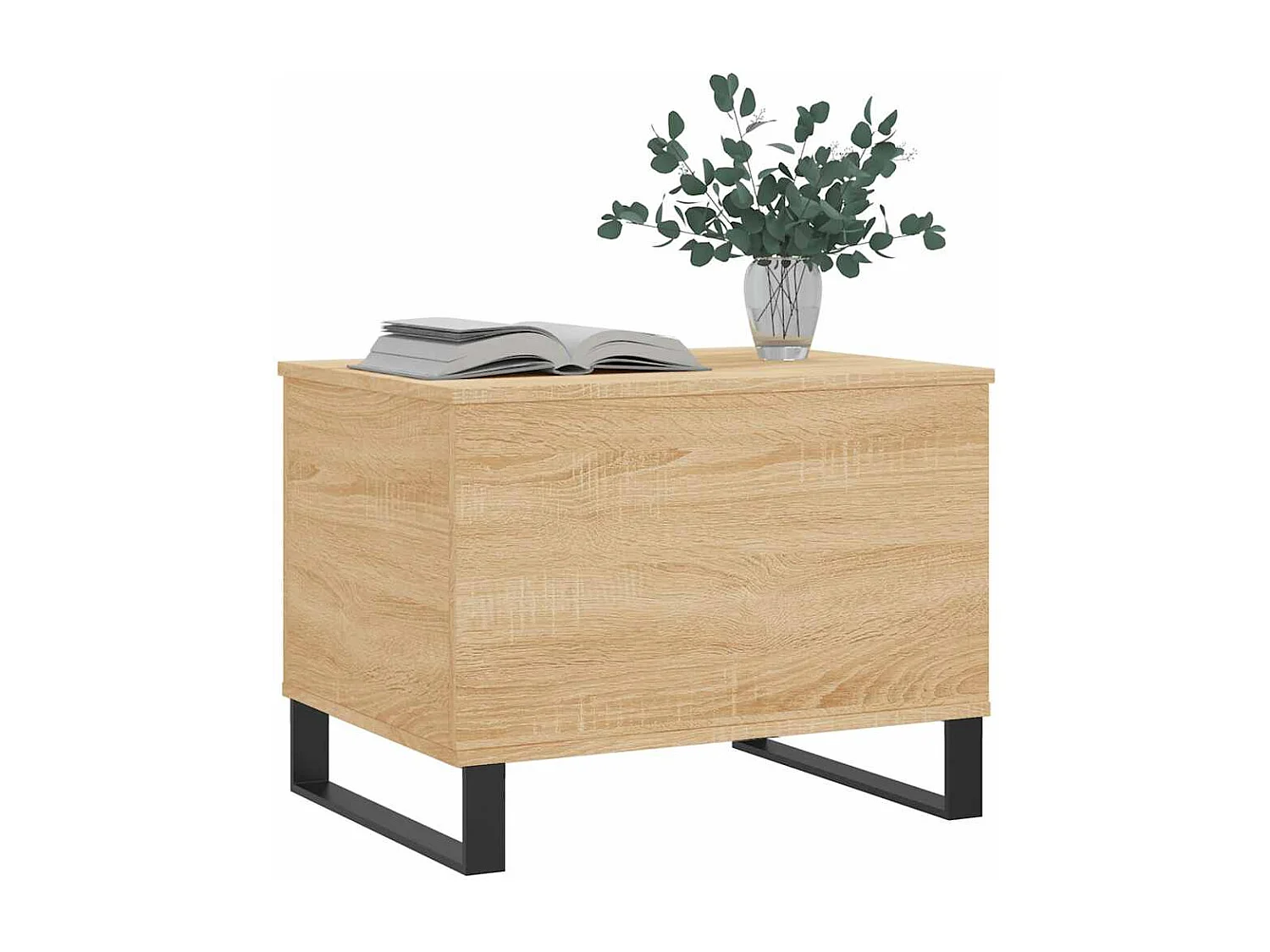 Salontafel 60x44,5x45 cm bewerkt hout sonoma eikenkleurig
