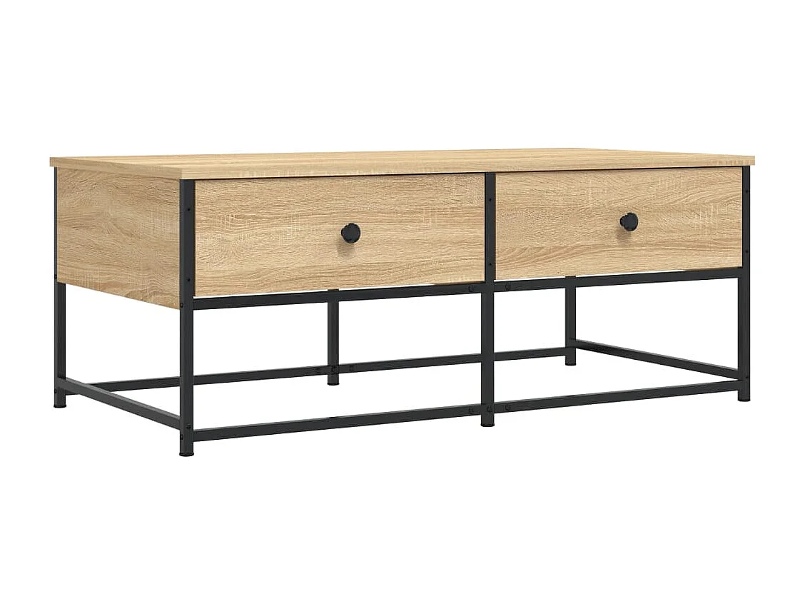 Mesa de centro 100x51x40 cm derivados madeira carvalho sonoma