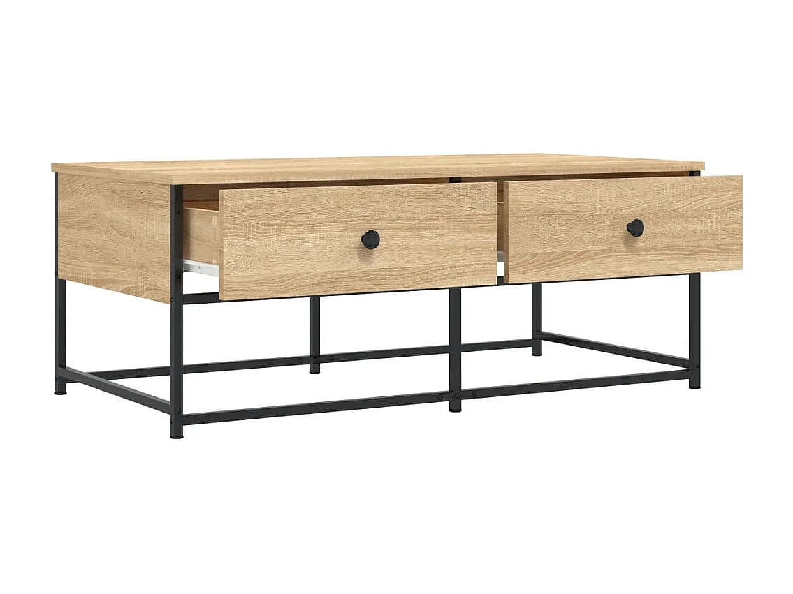 Mesa de centro 100x51x40 cm derivados madeira carvalho sonoma