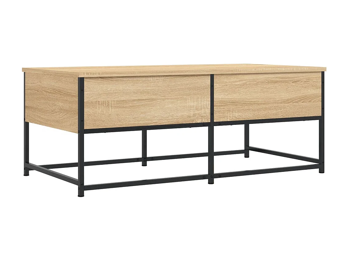 Mesa de centro 100x51x40 cm derivados madeira carvalho sonoma