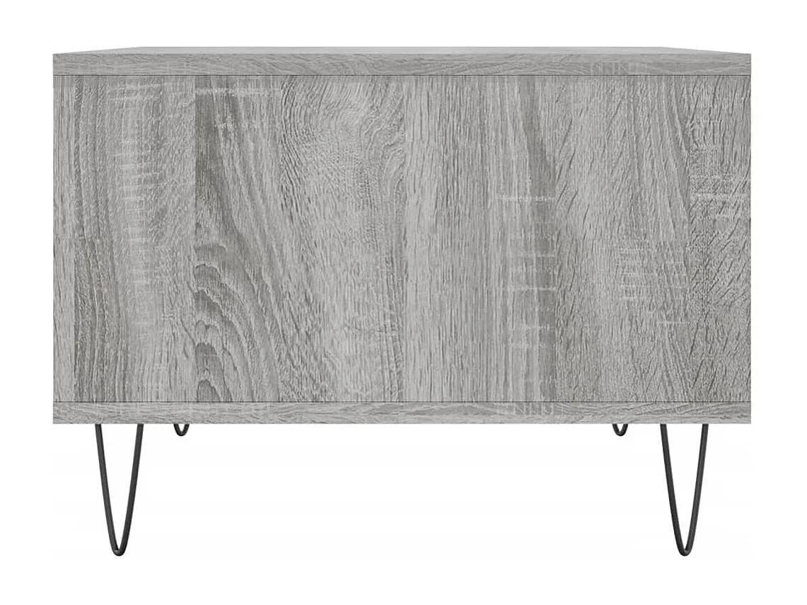 Salontafel 60x50x36,5 cm bewerkt hout grijs